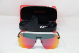 A pair of Ducati double spring hinge Scott Redding signature sunglasses (DA7019) (002 135 0-140).