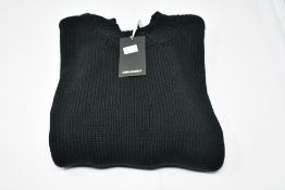 A chunky Banned knit black jumper (S).