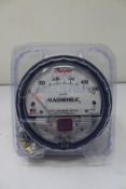 An as new Dwyer 2000 Series Magnehelic Differential Pressure Gauge (2000-500PA).