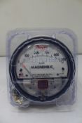 An as new Dwyer 2000 Series Magnehelic Differential Pressure Gauge (2000-500PA).