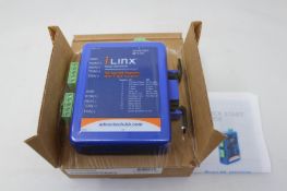 A boxed as new iLINX RS-422/485 Repeater with triple isolation (Model: 4850PDRI).