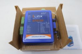 A boxed as new iLINX RS-422/485 Repeater with triple isolation (Model: 4850PDRI).