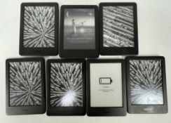 Seven pre-owned Amazon Kindle 10th Gen E-Readers (M/N: J9G29R) (Grade B/C).