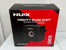 A boxed as new NUX Mighty Bass 50BT 50W Bass Amplifier (EU 230V/50-60HZ Configuration) (Grade A, box
