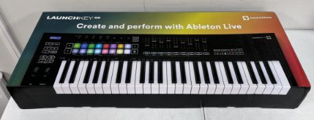 A boxed as new Novation Launch key 49 MK3 49-Key USB MIDI Ableton Keyboard Controller (EAN: 81530100