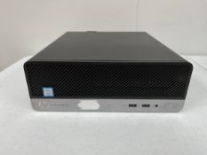 A pre-owned HP ProDesk 400 G5 Small Form Factor PC with Intel Core i5-8500 3.00GHz CPU, 8GB RAM, 256