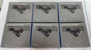 Six boxed as new GoPro Pro Bike Seat Rail Mounts (P/N: AMBSM-001 EAN: 818279014716) (Boxes sealed).