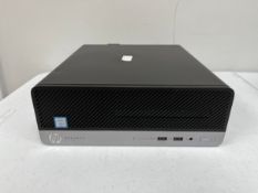 A pre-owned HP ProDesk 400 G5 Small Form Factor PC with Intel Core i5-8500 3.00GHz CPU, 8GB RAM, 256