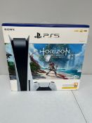 A boxed as new Sony PlayStation 5 Disk Edition Horizon Forbidden West Bundle (M/N: CFI-1116A EAN: 71