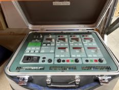 COLLECTION ONLY: A pre-owned EuroSMC PTE-300-V Three Phase Relay Tester (Powers on, displays functio