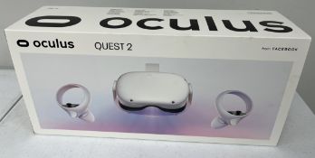 A boxed as new Oculus Quest 2 128GB All-in-One VR Headset (EAN: 815820022732) (Box not sealed).
