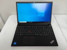 A pre-owned as new Lenovo ThinkPad E15 Gen 2 15.6” Laptop with Intel Core i5-1135G7 2.4GHz CPU, 8GB
