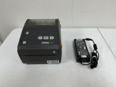 A pre-owned Zebra ZD420 Thermal Label Printer (PSU included).