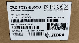 A boxed as new Zebra CRD-TC2Y-BS5CO-01 TC21/TC26 5-Slot Charging Cradle (Cradle only) (Box sealed).