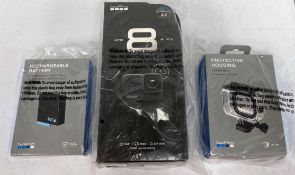 A boxed as new GoPro HERO8 Black Action Camera (EAN: 818279026016) with a boxed as new GoPro Protect
