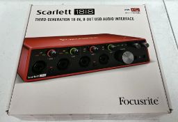 A boxed as new Focusrite Scarlett 18i8 3rd Gen 18x8 USB Audio Interface (EAN: 815301005209) (Grade A