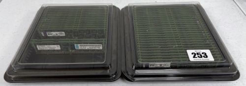 Thirty seven pre-owned Kingston 9965516-003.A00LF 8GB 240pin DIMM DDR3 RAM Modules and two pre-owned