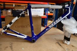 A pre-owned Vitus Dark Plasma High Modulus Carbon bicycle frame and fork.