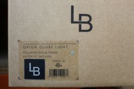 A Lee Broom Orion Globe Light - Polished gold Finish (ORI0110).