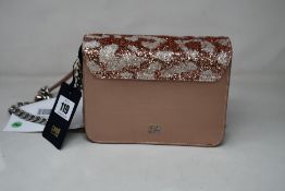 An as new Cavalli Class Milano RMX Medium Bag in H02 Copper Rose/Silver.