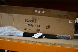 Forty eight as new Fare 1084 umbrellas in black/orange.