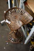 A pre-owned cast iron Massy Ferguson Tractor Seat Bar Stool.