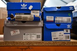 Four as new pairs of Adidas trainers to include Adizero Takumi Sen 8, Superstar W FX6069 and