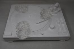 An as new Daniel Arsham x Rimowa Eroded Turntable with Silver Pilot Case (Limited of 500).