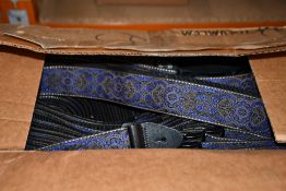 Approximately fifty as new Ernie Ball 4164 Purple Paisley Classic Jacquard Straps.