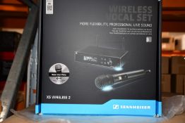 A boxed as new Sennheiser XSW 2-835-E Wireless Microphone System (Some minor damage to box).