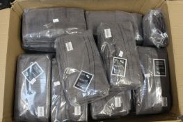 Twenty five as new Packs of Twelve Casabella Super Soft Face Cloths in Grey.
