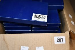 Thirty nine packs of 28-piece Domino's sets.