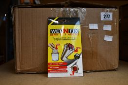 A large quantity of as new WETNFIX Fixing Wall Plugs (Approximately 140 packs of 20 discs).