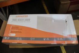 Two Airmaster PH2TIM/LCDN Digital Panel Heaters 2.0kW.