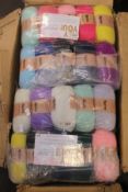 Six as new Spiin High Quality Double Knit Yarn Sets (20x100g per Set).