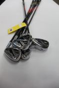 A set of pre-owned Callaway Mavrik Pro 5-9P golf Clubs (Right-handed).