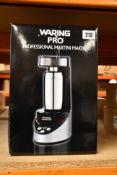 Two boxed as new Waring Pro Professional Martini makers.