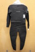 An as new Rip Curl Dawn Patrol C/Zip 53GB ST Wet Suit LS in black (WSM9GM).