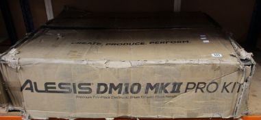 An Alesis DM10 MKII Pro Electronic Drum Kit.