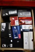 Nine pairs of assorted as new shoes, trainers and related to include Salomon, Vans, Geox, Under
