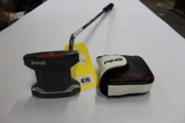 An as new Ping Harwood Putter Golf Club (Right-handed).