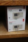 Four as new HoneyWell Home DT92E wireless room thermostats with eco feature.