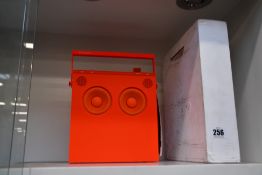 A Teenage Engineering x Off-White OB-4 Magic Radio (NOTE: There is a slight crack on the top-right