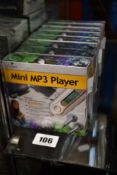 Ten boxed as new Teleadapt mini MP3 players.
