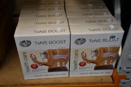 Twelve boxed as new Rio Tens boost healthcare pain relief machines.