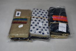 Ten as new Meg & Bee London Major Money Kit purses (RRP £95 each).