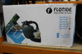 An as new Flotide Hydro-Fit Swimming Pool Water Pump Filter, Type FSU-8TP.