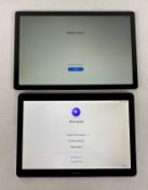 SOLD FOR PARTS: A pre-owned Samsung Galaxy Tab A8 10.5 and a pre-owned Huawei MediaPad T3 10 (Both