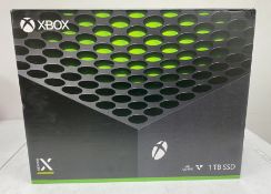A boxed as new Microsoft Xbox Series X 1TB Console (M/N: 1882 SKU: RRT-00007 EAN: 889842640786) (Box