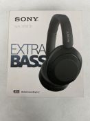 A boxed as new Sony WH-XB910N Wireless Over-Ear Headphones in Black (EAN: 4548736131088) (Box sealed